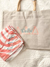 Greek Monogram beach Bag