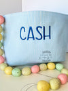 Blue Easter Baskets - Seersucker Easter Baskets- Monogrammed Easter Baskets