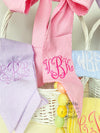 Monogrammed Seersucker Easter Basket Bows