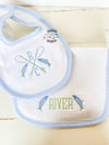 Fishing Bib & Burp Cloth  Set - Baby Shower Gift - Monogrammed Bib - Monogrammed Boys gift - Baby Gift - Boutique Baby Gift