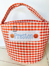 Monogrammed Halloween Basket - Candy Buckets - Halloween buckets - Halloween Bags - Personalized Candy Baskets