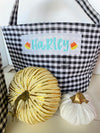 Monogrammed Halloween Bag - Candy Buckets - Halloween buckets - Halloween Bags - Personalized Candy Baskets