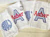 Monogrammed Burp Cloth Set - Seersucker Burp cloth Set - Boy Baby Gift - Baby shower gift - baby gift - personalized gift