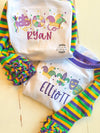 Monogrammed Mardi Gras Shirt - Mardi Gras Raglans in stock-Embroidery Shirt - Girls Mardi Gras shirt