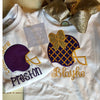 Purple Gold Spirit Shirt - Monogrammed Tigers Shirt- Football Shirt