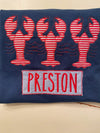 Monogram Crawfish Shirt - Crawfish Boil Monogram Shirt - Crawfish Embroidery  shirt - Kids Crawfish Shirt