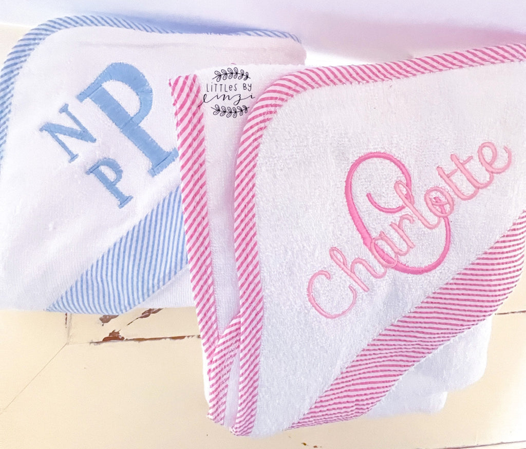 Baby Hooded Towel- Toddler Towel- monogram Baby Gift - Monogram Baby Towel