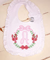 Monogram Crawfish Baby bib - Crawfish Boil Monogram Bib - First Crawfish Boil