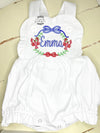 Baby Crawfish Bubble- Girl Crawfish Sunsuit Monogram Shirt -Baby Crawfish Boil Embroidery  bubble - Kids Crawfish Shirt