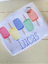 Summer Popsicle Monogram Shirt - Popsicle Embroidery shirt - Kids Summer Popsicle Shirt