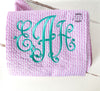 Seersucker Easter Basket Bow - Easter Baskets - Monogrammed Easter Basket Bow - Easter Bow