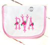 Monogrammed Burp Cloth - Baby Shower Gift - Monogram Baby Gift - Monogrammed Girls gift - Baby Gift - Boutique Baby Gift