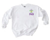 Mardi Gras sweater- Mardi Gras chest design sweater - Fat Tuesday - Parade Shirt - Simple Mardi Gras Shirt- kids mardi gras shirt
