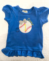 Baseball sister shirt- Baseball Monogram tee -  Little sis baseball tee  - Girl Baseball Shirt - Baseball Mom Embroidery
