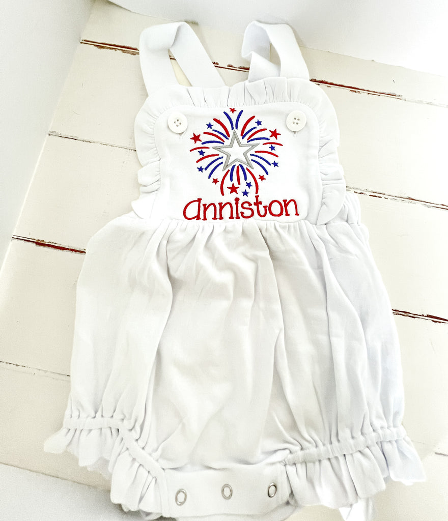 Fireworks Baby Sunsuit