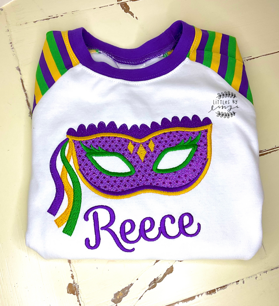 Mardi Gras Monogrammed Shirt